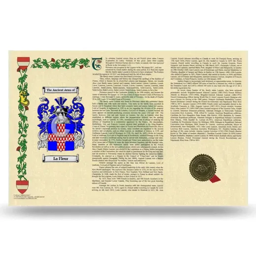 La Fleur Armorial History Landscape Style