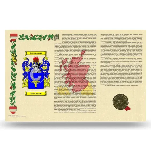 Mc Kenzie Armorial History Landscape Style