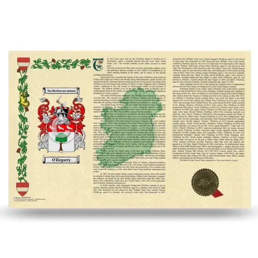 O'Hegarty Armorial History Landscape Style