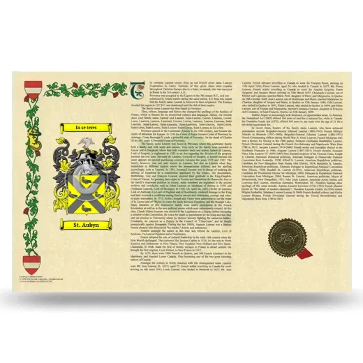 St. Aubyn Armorial History Landscape Style