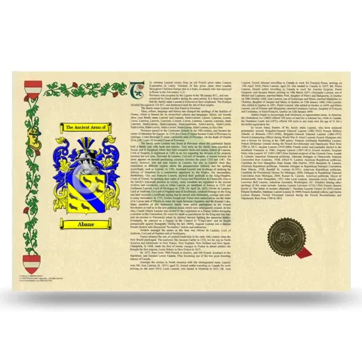 Abane Armorial History Landscape Style