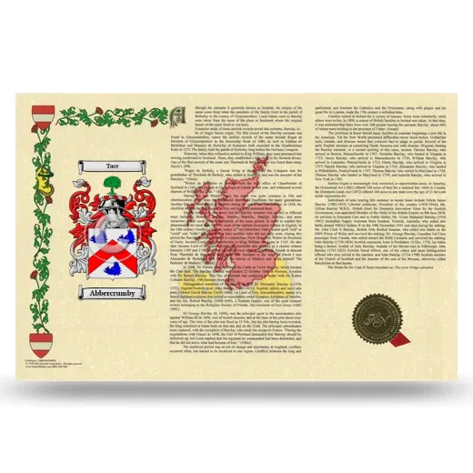 Abbercrumby Armorial History Landscape Style
