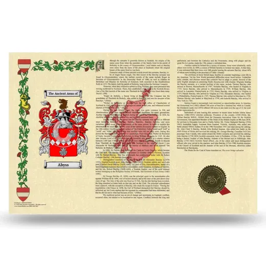 Abyss Armorial History Landscape Style