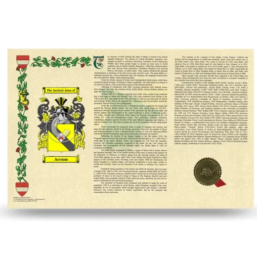 Accuna Armorial History Landscape Style