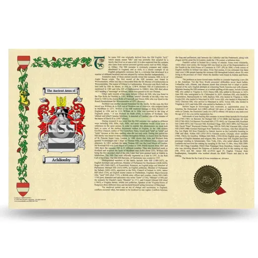 Achlionby Armorial History Landscape Style