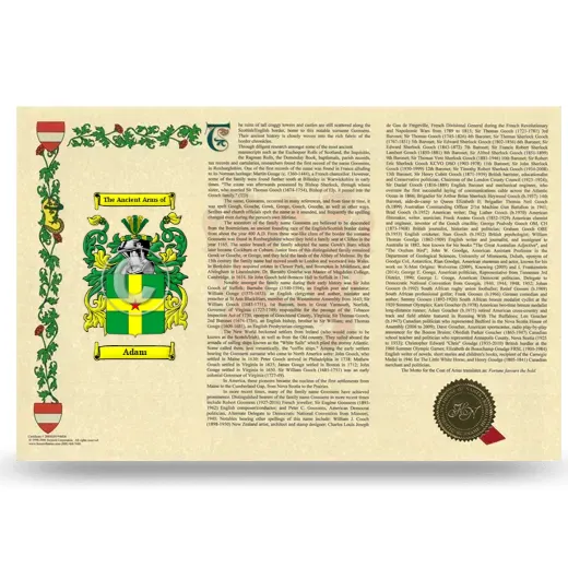 Adam Armorial History Landscape Style