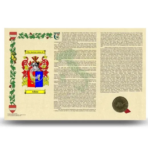 Adam Armorial History Landscape Style