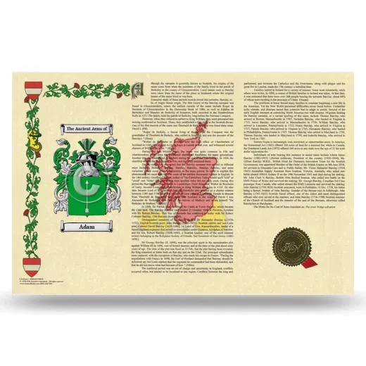 Adam Armorial History Landscape Style