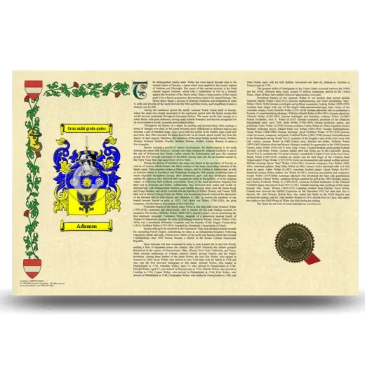 Adamm Armorial History Landscape Style
