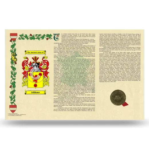Addame Armorial History Landscape Style