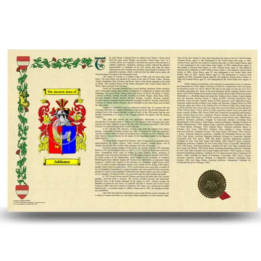 Addamo Armorial History Landscape Style