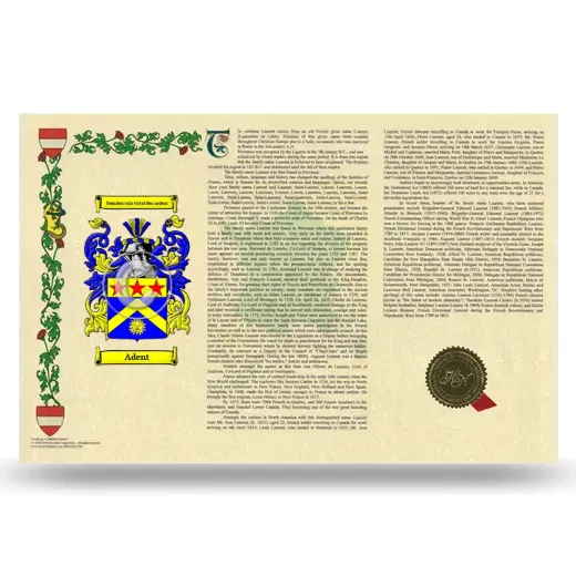Adent Armorial History Landscape Style