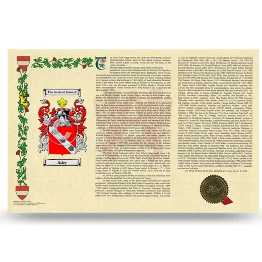 Adey Armorial History Landscape Style