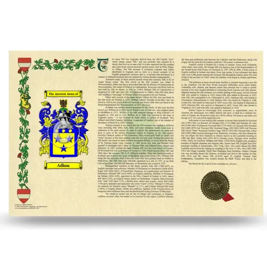 Adlam Armorial History Landscape Style