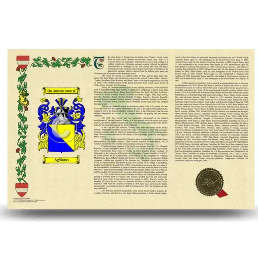 Agliano Armorial History Landscape Style