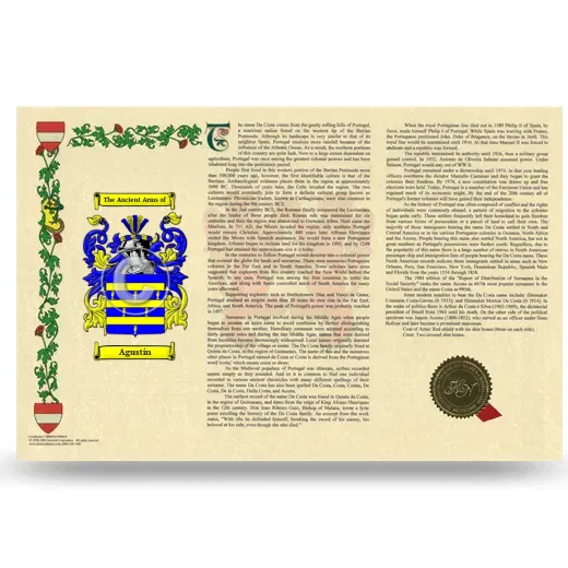Agustín Armorial History Landscape Style