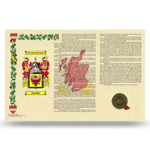 Alasdair Armorial History Landscape Style