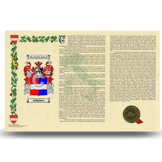 Aldighieri Armorial History Landscape Style