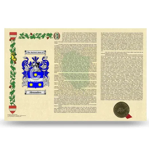 Alexandres Armorial History Landscape Style