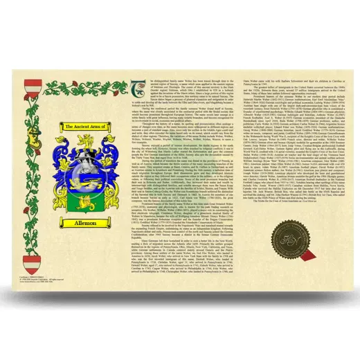 Allemon Armorial History Landscape Style