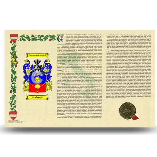 Ambrosis Armorial History Landscape Style