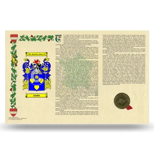 Amlot Armorial History Landscape Style