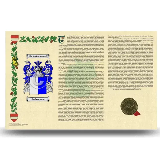 Andreessen Armorial History Landscape Style