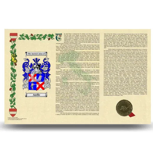 Anello Armorial History Landscape Style