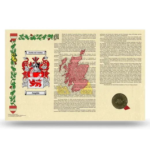 Angüis Armorial History Landscape Style