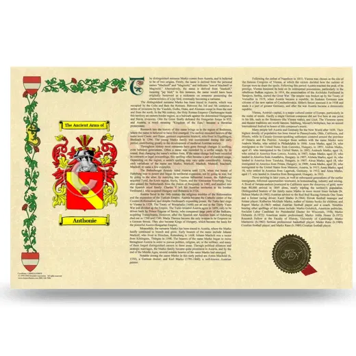 Anthonie Armorial History Landscape Style