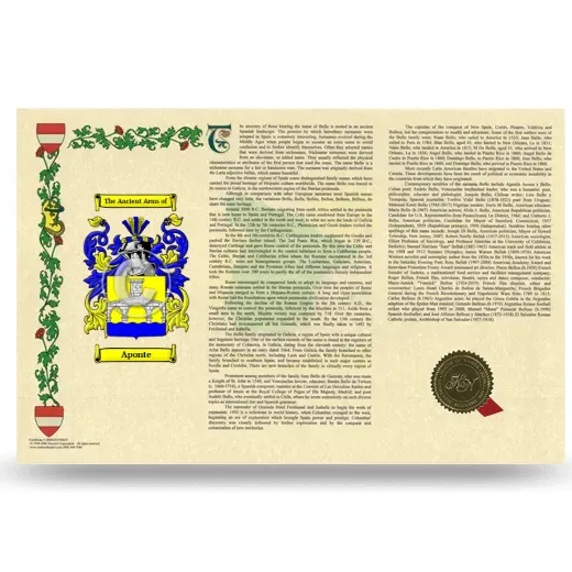 Aponte Armorial History Landscape Style