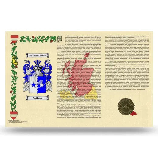 Apthorp Armorial History Landscape Style