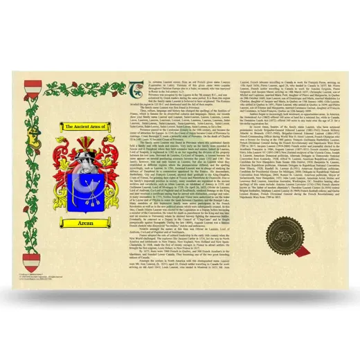 Arcan Armorial History Landscape Style