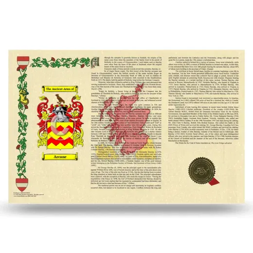 Arcane Armorial History Landscape Style