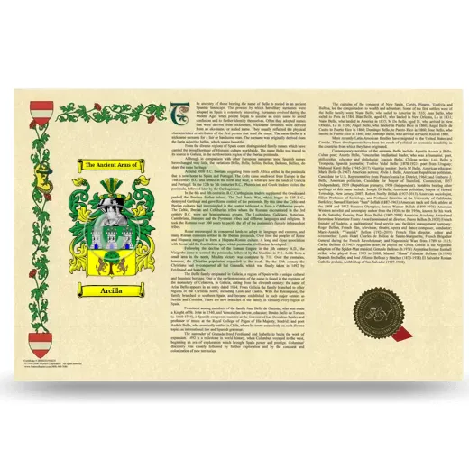 Arcilla Armorial History Landscape Style