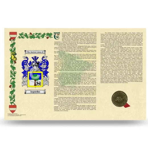 Arguedas Armorial History Landscape Style