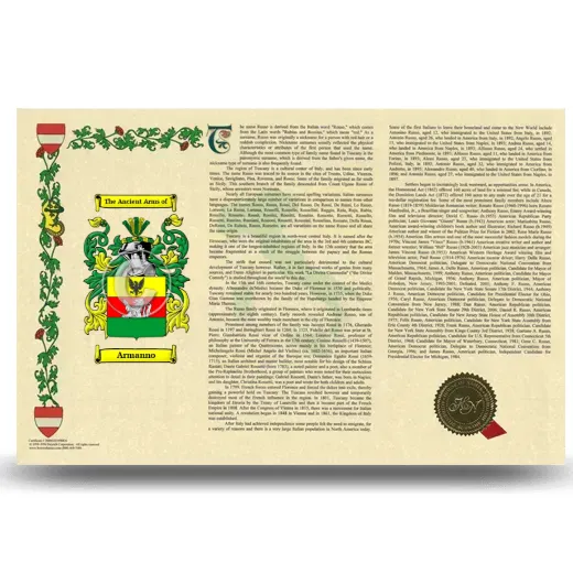 Armanno Armorial History Landscape Style