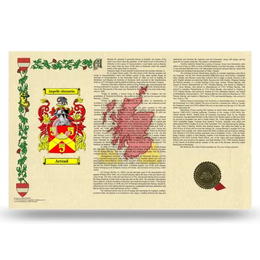 Artend Armorial History Landscape Style