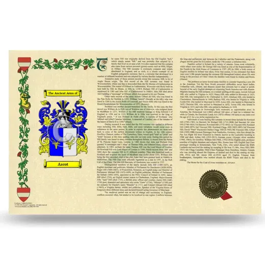 Ascot Armorial History Landscape Style