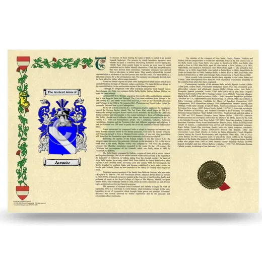 Asensio Armorial History Landscape Style