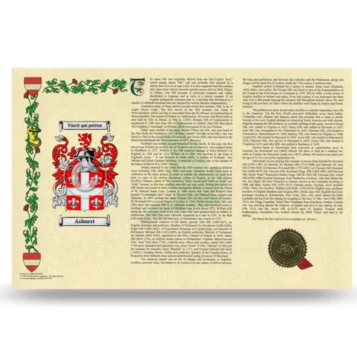 Ashurst Armorial History Landscape Style