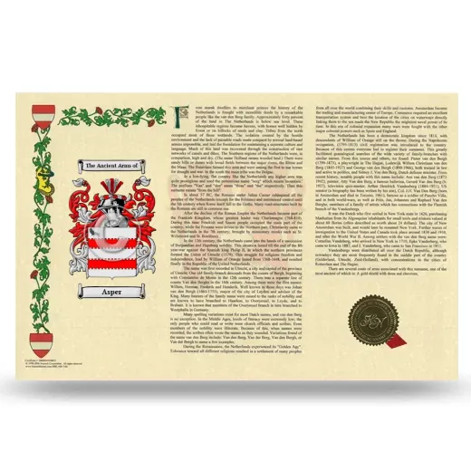 Asper Armorial History Landscape Style