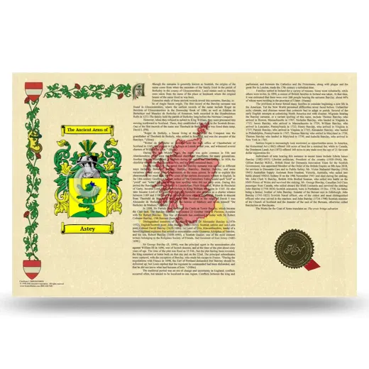 Astey Armorial History Landscape Style