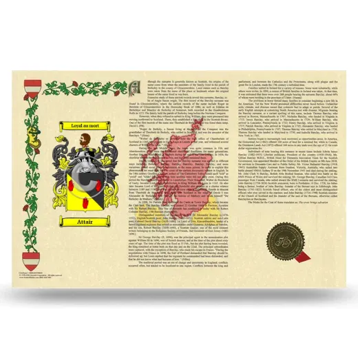 Attair Armorial History Landscape Style