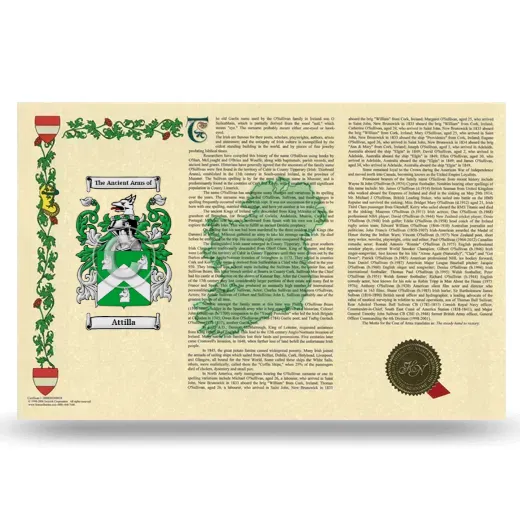 Attilla Armorial History Landscape Style