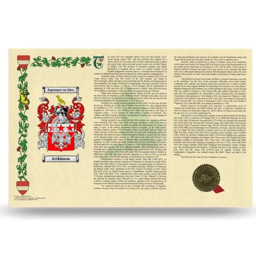 Attkinson Armorial History Landscape Style