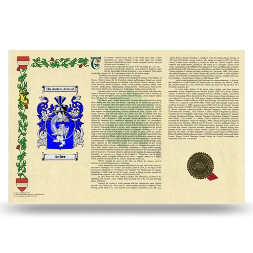 Auber Armorial History Landscape Style