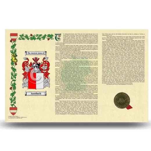 Auerbach Armorial History Landscape Style