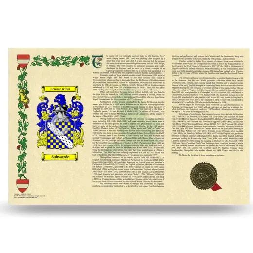 Aukwarde Armorial History Landscape Style