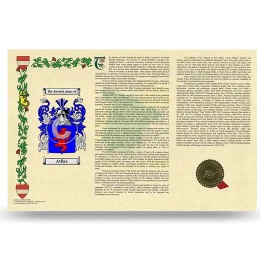 Avilas Armorial History Landscape Style